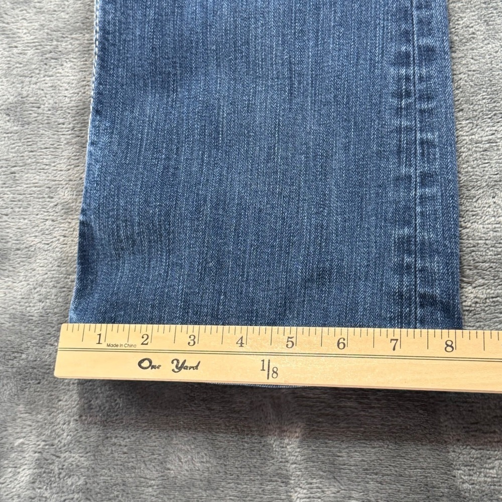 BKE Stella Bootcut Jeans Womens 30x35.5 Blue Denim Low Rise Distressed BPL1402 - Picture 11 of 12